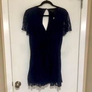 Blue lace romper - Francesca’s